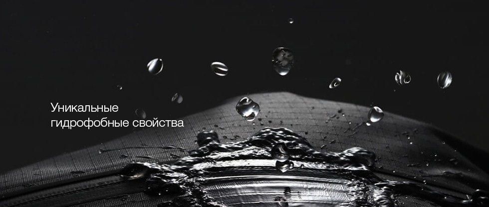 Легко выдерживает брызги