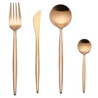 Набор столовых приборов Xiaomi Maison Maxx Steel Modern Set (4шт.) (Gold/Золотой)