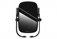 Автомобильный держатель с беспроводной зарядкой Auto Qi Baseus Car Charger Rock-Solid (Black/Черный)