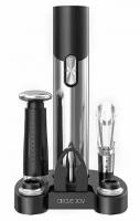 Винный набор Xiaomi Circle Joy (6in1) Beer+Wine Bottle Gift Set (black+silver/черный с серебром)