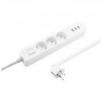 Сетевой фильтр Xiaomi Mi Power Strip 3 розетки + 3 USB 3680w (White/Белый)