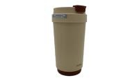 Термокружка Xiaomi Quange Vacuum Coffee Cup  430ml +LCD (Beige+Red)