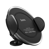 Автомобильный держатель с беспроводной зарядкой Auto Qi Hoco CW4 (Black/Черный)