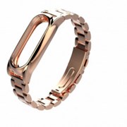 Металлический ремешок для Xiaomi Mi Band 2 (Gold)