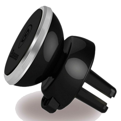 Держатель смартфона Baseus 360 Rotation Magnet Air Vent car (Black/Черный)