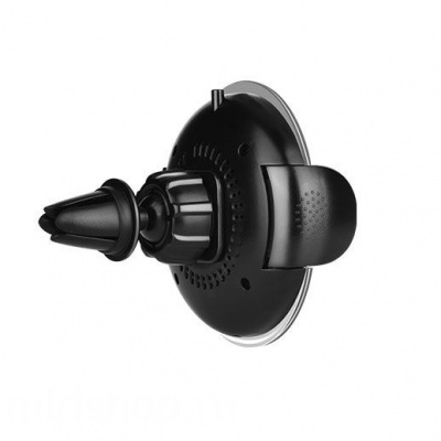 Автомобильный держатель с беспроводной зарядкой Auto Qi Hoco CW4 (Black/Черный)