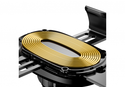 Автомобильный держатель с беспроводной зарядкой Auto Qi Baseus Gravity Mount (Black/Черный)