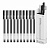 Набор гелевых ручек Xiaomi Mi High-Capacity Gel Pen (10шт.) (Black)