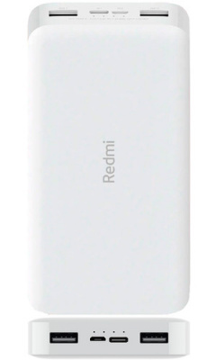 Портативный аккумулятор Xiaomi RedMi Power Bank Fast 20000mAh (White/Белый)