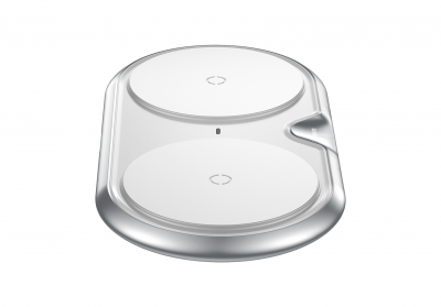 Беспроводное зарядное устройство Qi Baseus Dual Wireless Charger 10W (Silver/Серебристый)