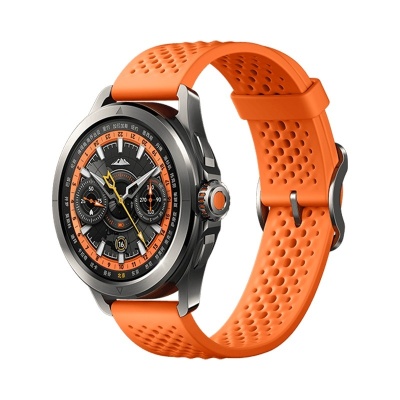 Смарт-часы Xiaomi Watch S4 Sport, оранжевый силиконовый ремешок