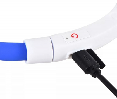Умный ошейник для собак Xiaomi Small Beast Star Pet Glowing Collar LED (Blue)