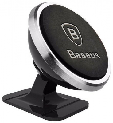 Держатель смартфона Baseus 360 Rotation Magnet Attraction car (Black/Черный)
