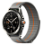 Смарт-часы Xiaomi Watch S4 Sport, серо-оранжевый тканевый ремешок