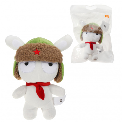 Игрушка мягкая Xiaomi Mi Rabbit 25cm Ushanka (White+green)