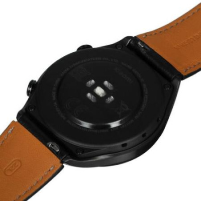 Смарт-часы Xiaomi Mi Watch S1 (1,43"), серебристый стальной корпус, коричневый кожаный ремешок
