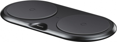 Беспроводное зарядное устройство Qi Baseus Dual Wireless Charger 15W (Black/Черный)