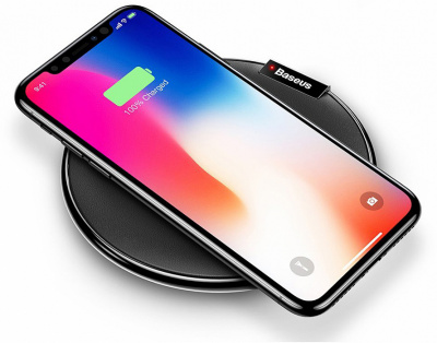 Беспроводное зарядное устройство Qi Baseus iX Desktop Wireless Charger (Black/Черный)