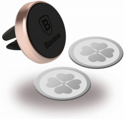 Держатель смартфона Baseus Magnet Car (Pink/Розовый)