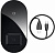 Беспроводное зарядное устройство Qi Baseus Simple 2in1 Wireless Charger (Black/Черный)