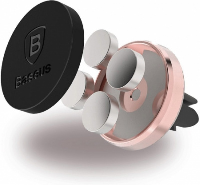 Держатель смартфона Baseus Magnet Car (Pink/Розовый)