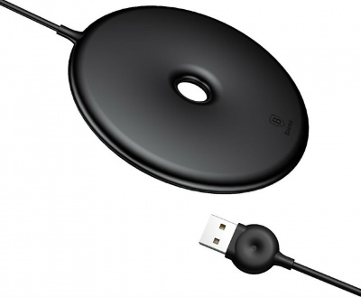 Беспроводное зарядное устройство Qi Baseus Donut Charger (Black/Черный)