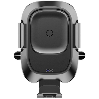 Автомобильный держатель с беспроводной зарядкой Auto Qi Baseus Smart Vehicle Bracket (Black/Черный)