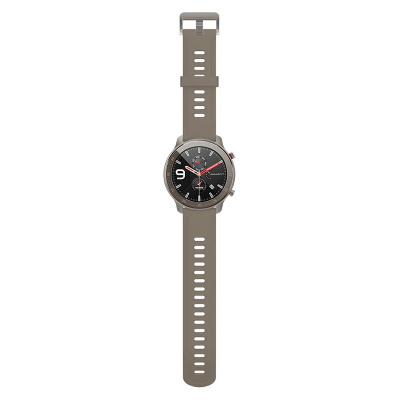 Смарт-часы Xiaomi Amazfit GTR 47mm Titanium +Fluororubber strap (Silver/Brown)