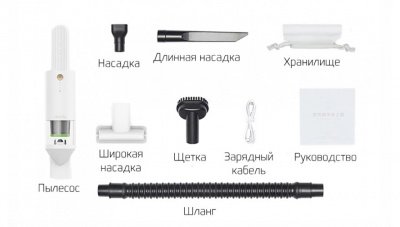 Пылесос беспроводной ручной Xiaomi CleanFly H2 16800ПА 120W (White/Белый)