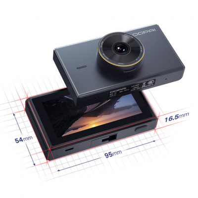 Видеорегистратор Xiaomi DDPai Mola Z5 Nightvision 1600p (Black/Черный)