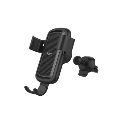Автомобильный держатель с беспроводной зарядкой Auto Qi Hoco CW12 (Black/Черный)