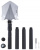Тактический посох-лопата Xiaomi NexTool Outdoors Multifunctional Shovel 1000mm (Black/Черный)