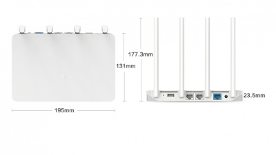 Роутер Xiaomi Mi WiFi Router 3 AC1200 (White/Белый)
