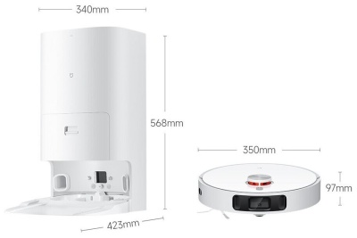 Робот-пылесос Xiaomi Mijia Robot Vacuum Auto-Empty & Auto-Wash (White/Белый)