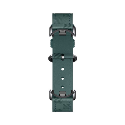 Фитнес-браслет Xiaomi Mi Band 8, кожаный ремешок (Green/Зеленый)