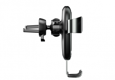 Автомобильный держатель с беспроводной зарядкой Auto Qi Baseus Gravity Mount (Silver/Серебро)