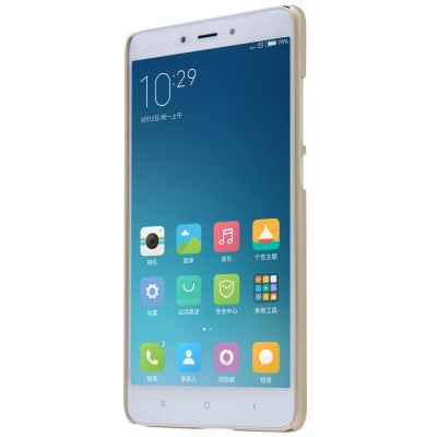 Чехол для Xiaomi Redmi Note 4 Nillkin Super Frosted Shield Gold (Золотой)