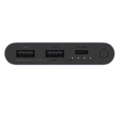 Портативный аккумулятор Xiaomi Mi Power Bank 3 10000mAh (Black/Черный)