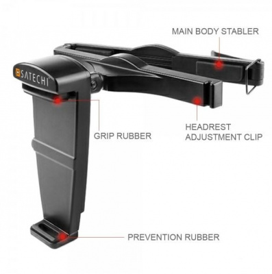 Держатель планшета автомобильный Satechi Headrest Mount 7"-10" (Black/Черный)