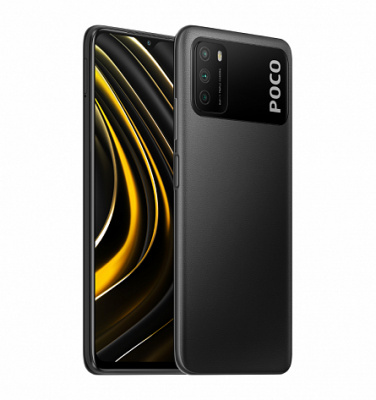 POCO M3 4/64 Gb (Power Black/Черный)