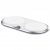 Беспроводное зарядное устройство Qi Baseus Dual Wireless Charger 10W (Silver/Серебристый)