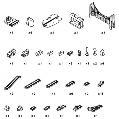 Конструктор-поезд Xiaomi Mi Mitu Block Electric Train Set