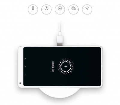 Беспроводное зарядное устройство Qi Xiaomi Mi Wireless Charger 5/7.5W (White/Белый)