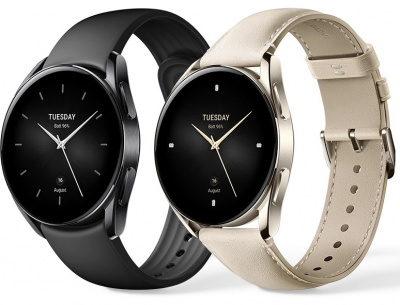 Смарт-часы Xiaomi Watch S2 (42 мм), черный стальной корпус, черный силиконовый ремешок