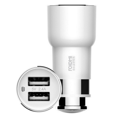 Автомобильное зарядное устройство Xiaomi RoidMi BCC-2S 2xUSB*2100mAh + Bluetooth/FM-трансмиттер
