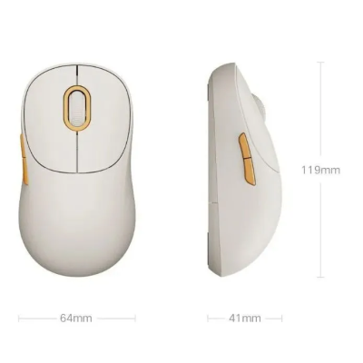 Мышь-Bluetooth Xiaomi Mi Portable Mouse 3 Bluetooth+Radio (Вeige/Бежевый)