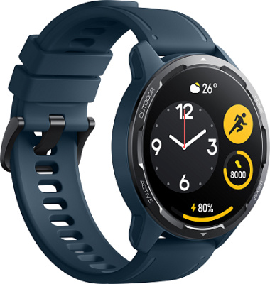 Смарт-часы Xiaomi Mi Watch S1-Active (1,43"), синий корпус, синий ремешок (Blue Ocean)