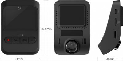 Видеорегистратор Xiaomi Yi Smart Mini Dash Camera 1080p (Black/Черный)