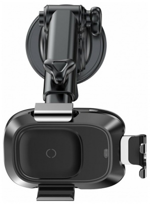Автомобильный держатель с беспроводной зарядкой Auto Qi Baseus Smart Vehicle Bracket (Black/Черный)