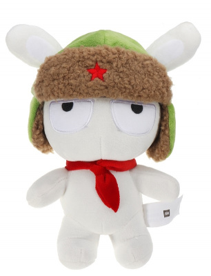 Игрушка мягкая Xiaomi Mi Rabbit 25cm Ushanka (White+green)